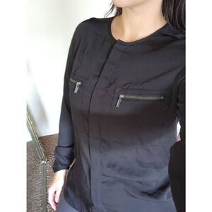 Mossimo womens medium black blouse